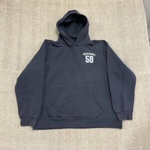 vintage Abercrombie And Fitch hoodie mens xl Blue 2000s y2k blank